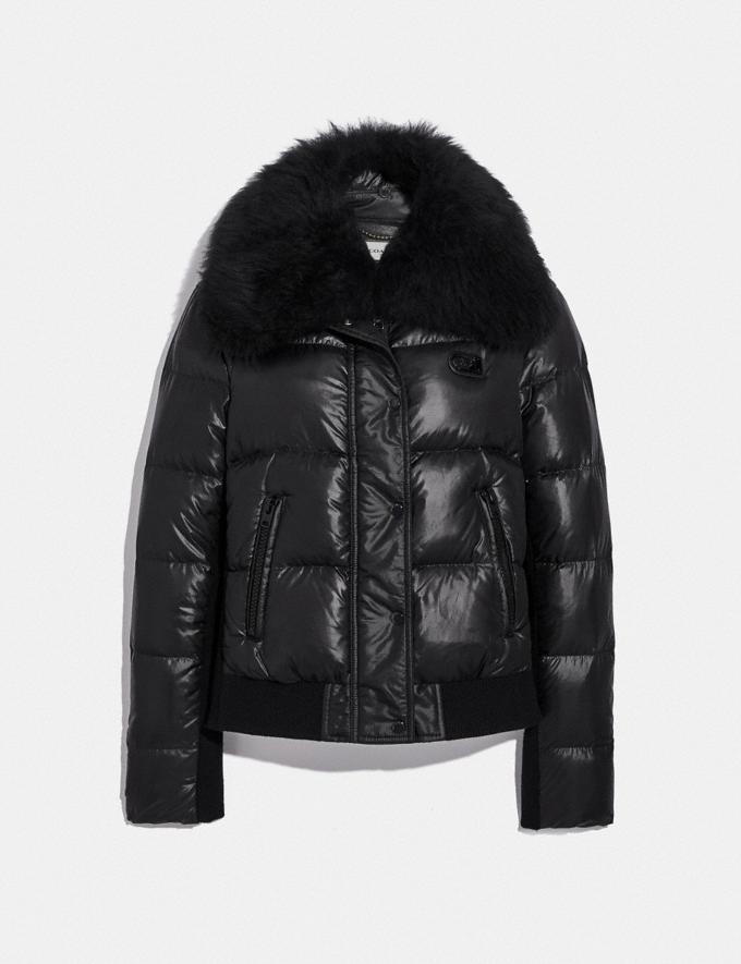 Coach Puffer Jacket With Shearling