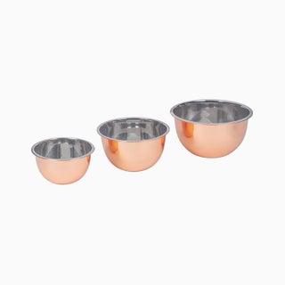 Copper Mixing Bowls (Set of 3)