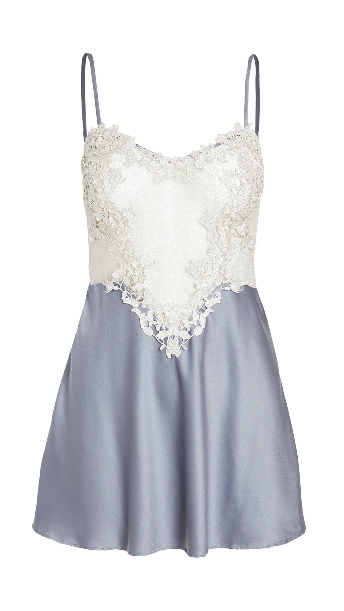 Flora Nikrooz Showstopper Charmeuse Chemise with Lace