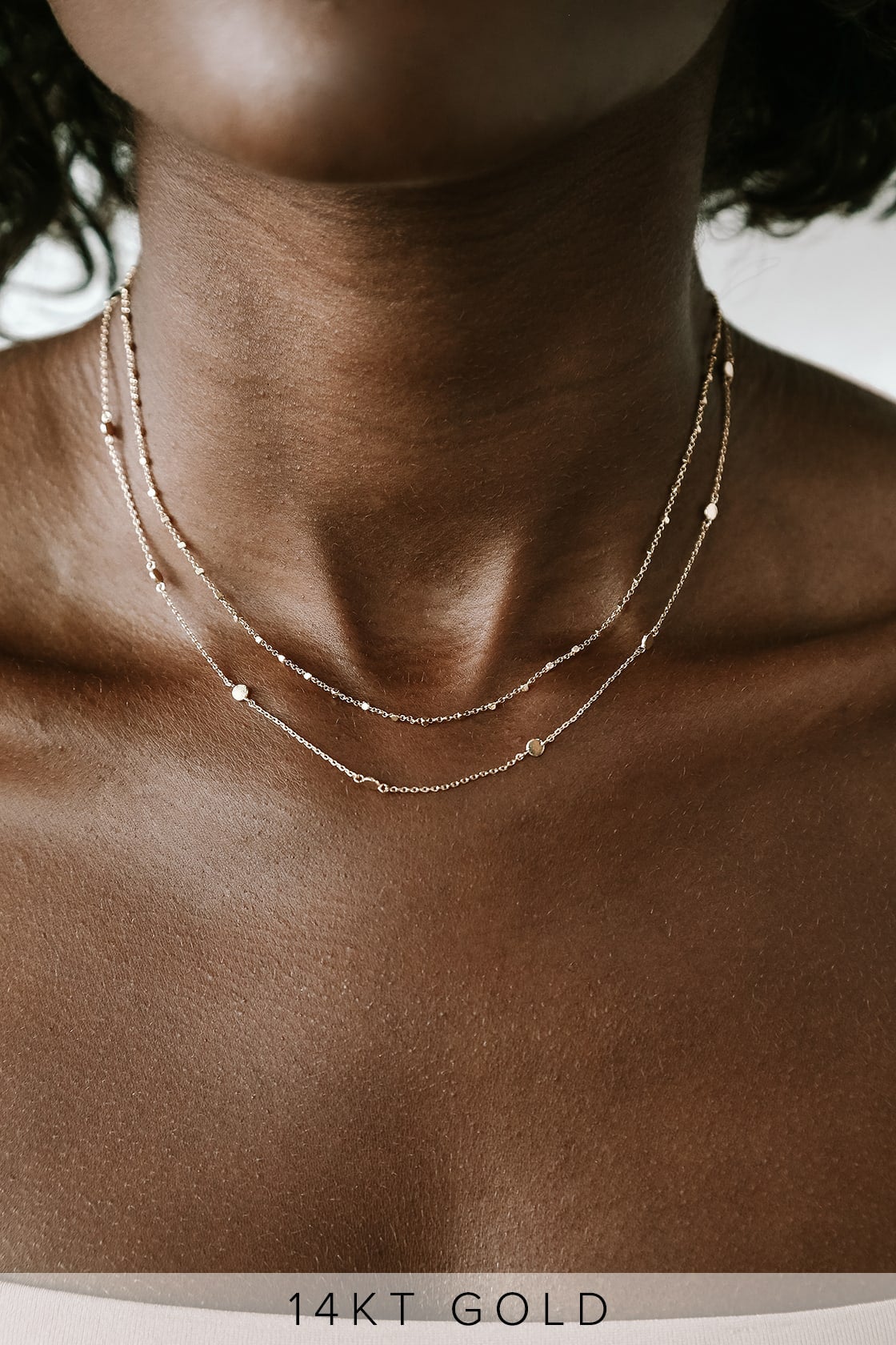 Lulus Adoring Looks 14KT Gold Layered Choker Necklace