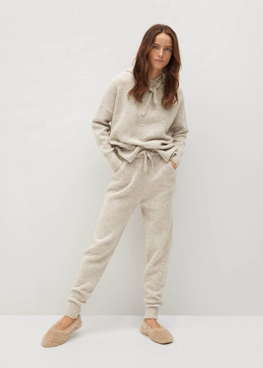 Mango Knit jogger-style trousers