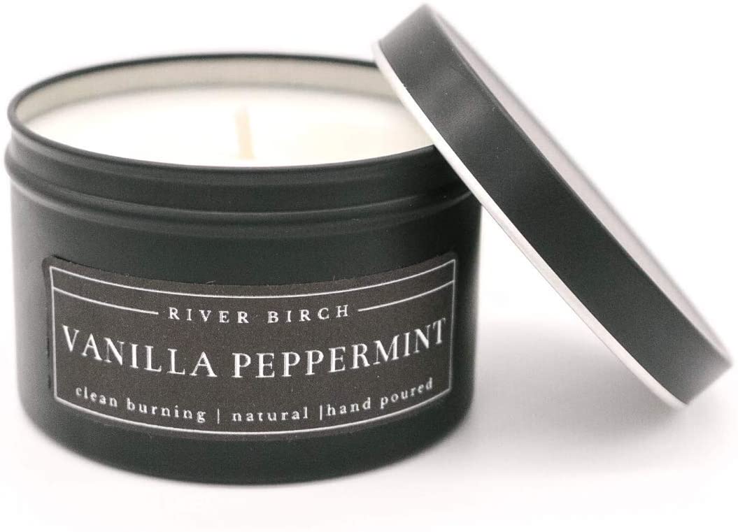 River Birch Vanilla Peppermint Scented Candle