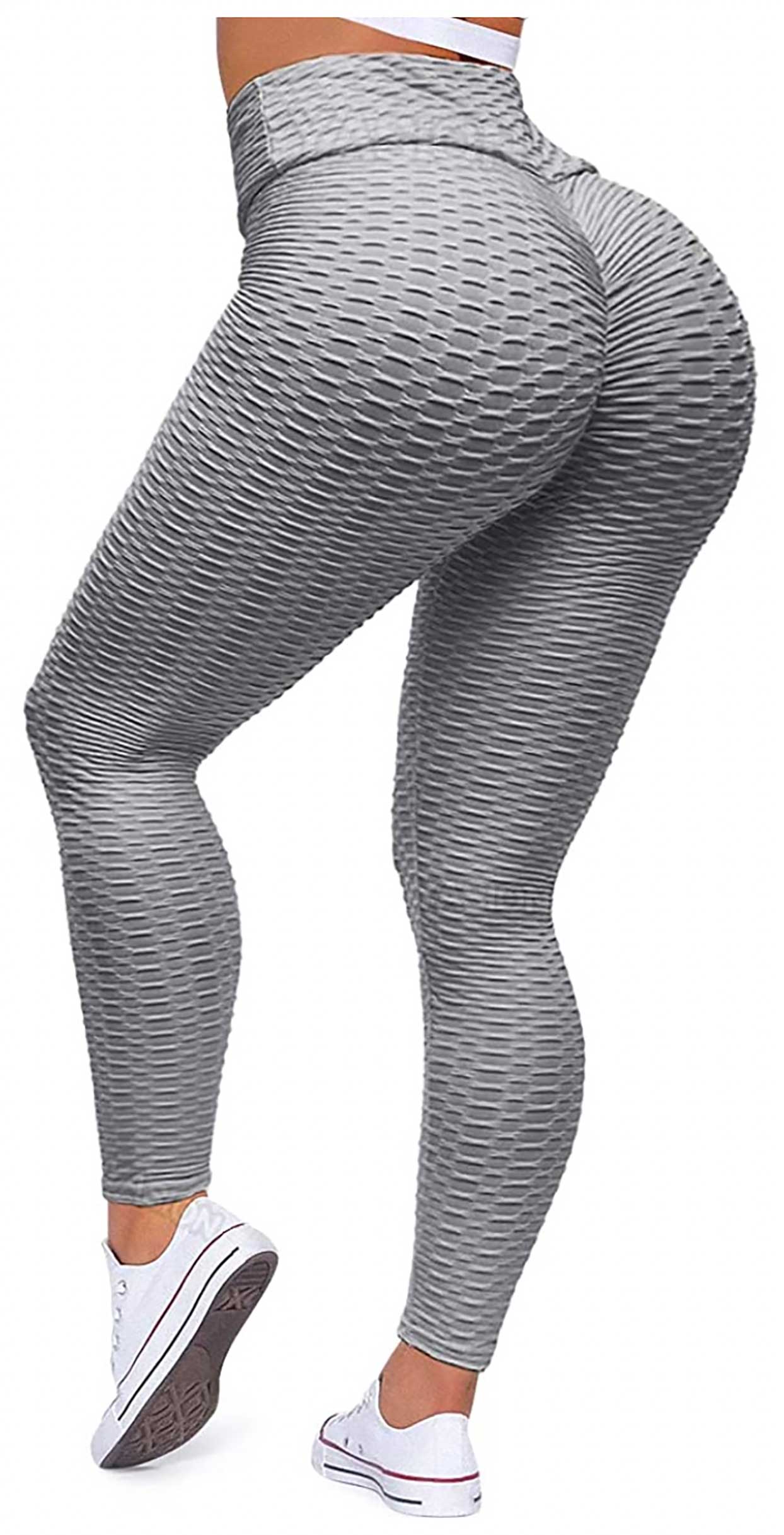 textured workout pants with butt lift enhanced functionality