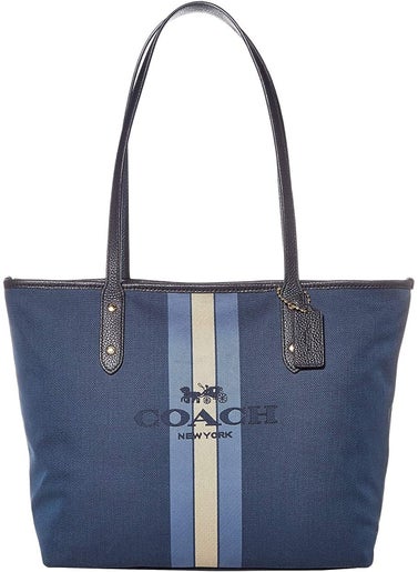 Coach Horse and Carriage Jacquard City Tote