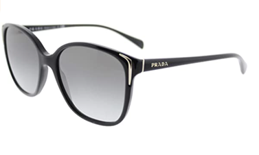 Prada PR01OS Sunglasses-Gray Gradient lens Black