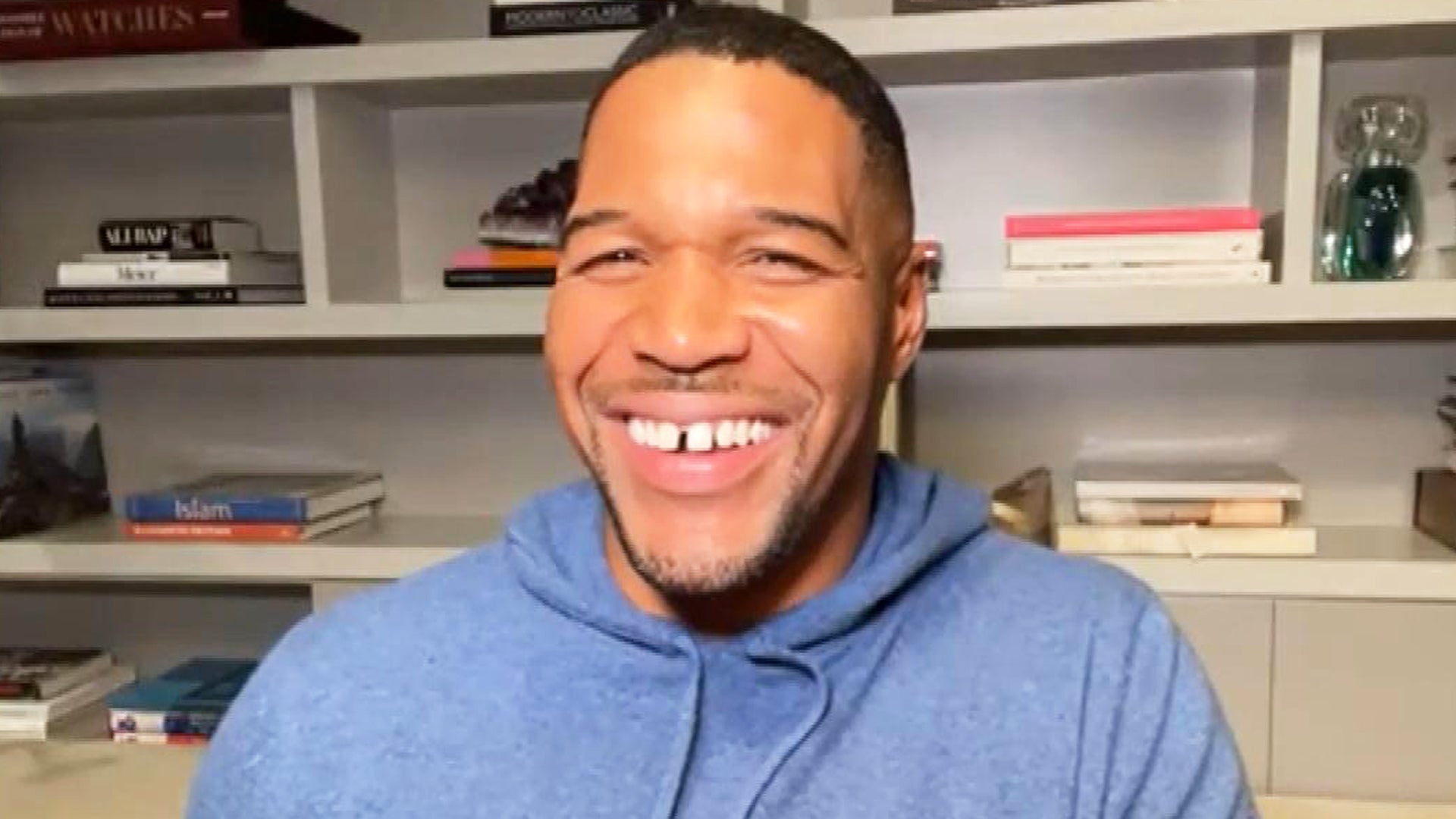 Michael Strahan Closes The Gap In His Teeth Entertainment Tonight