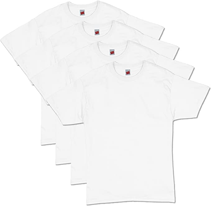 hanes white tees