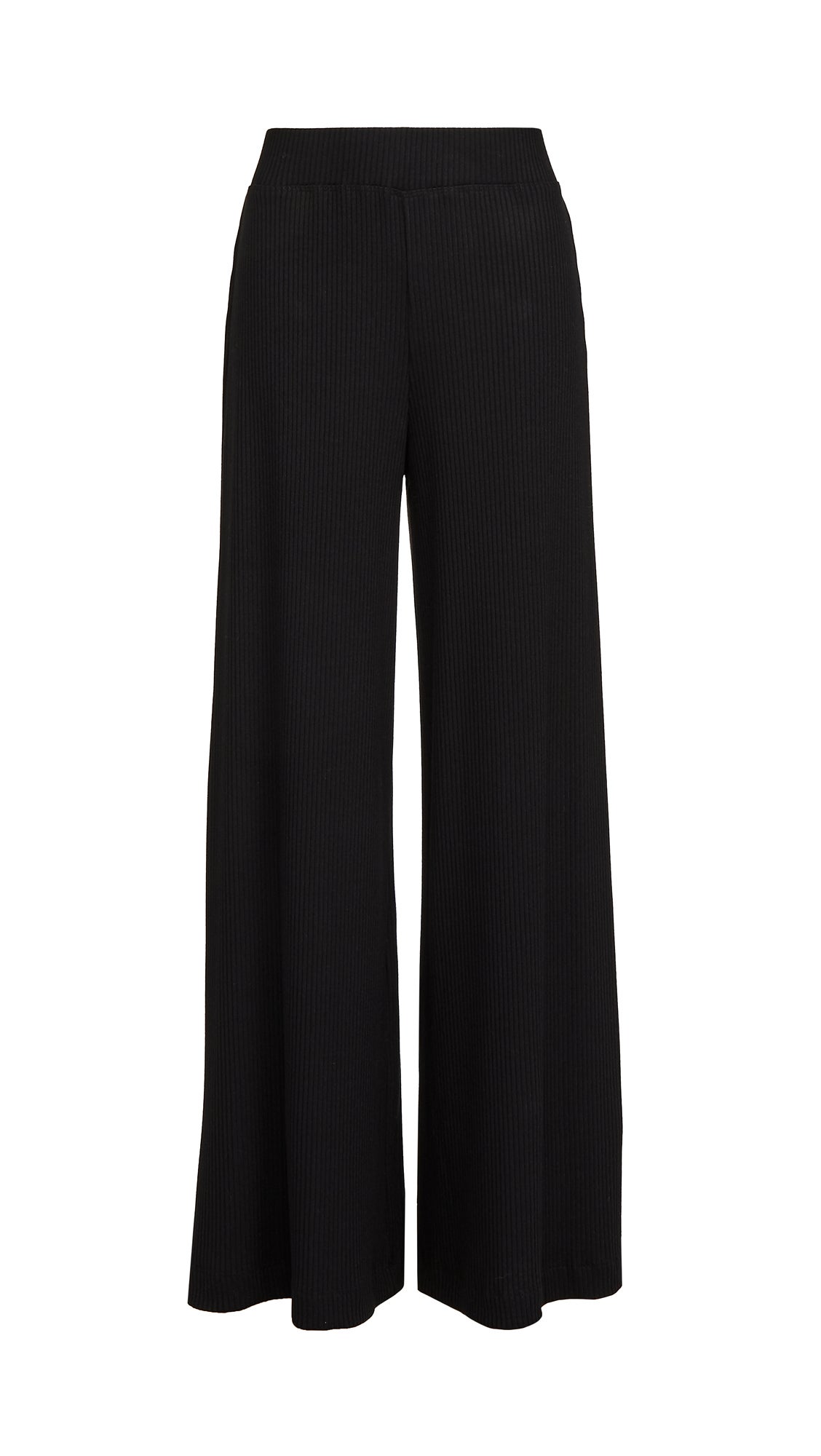 L'Agence The Crawford Ribbed Wide Leg Pants