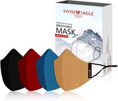 Swiss Eagle 6 Layer Reusable Outdoor Face Mask