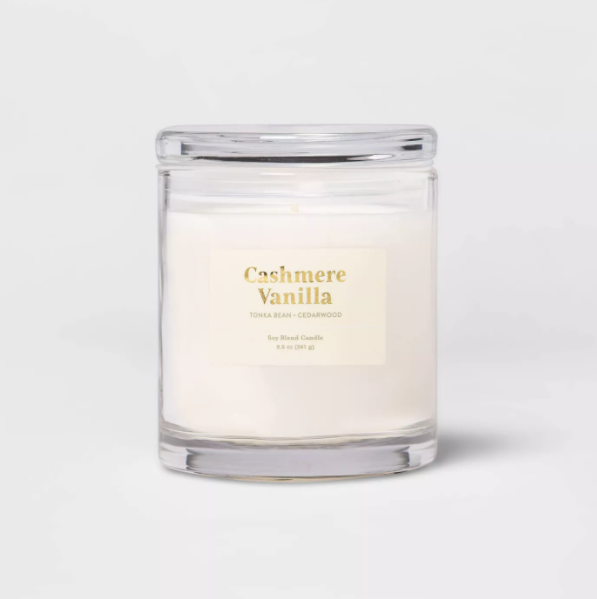 Threshold 8.5oz Glass Jar Cashmere Vanilla Candle