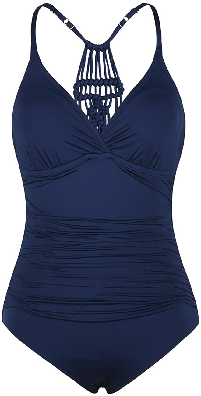 Firpearl One Piece V Neck Swimsuit