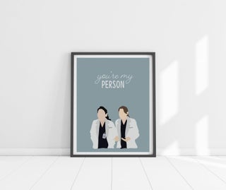 First and Paper Grey's Anatomy TV Show Scene Poster
