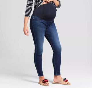 Isabel Maternity by Ingrid & Isabel Maternity Crossover Panel Skinny Jeans