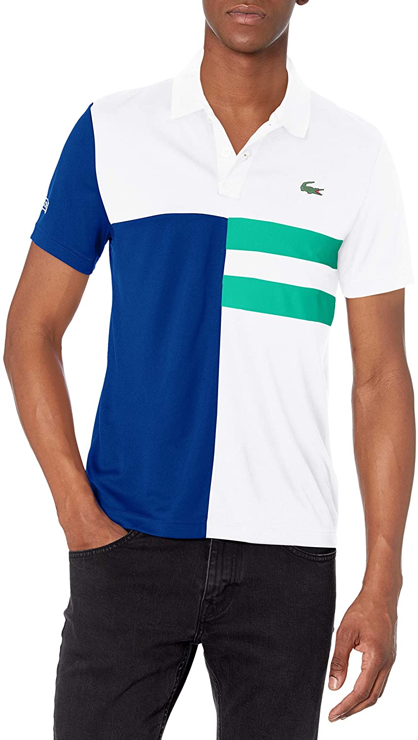 Lacoste Men's Sport Short Sleeve Colorblock Ultra Dry Polo Shirt