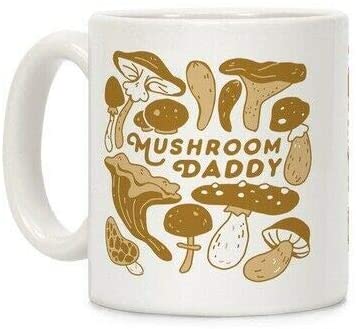 11 Ounce Ceramic Cup Mushroom Daddy Mug