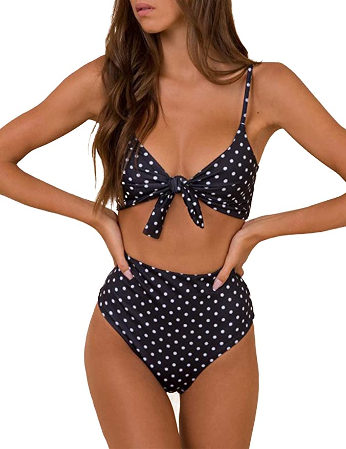 Blooming Jelly Tie Knot High Rise Two Piece Swimsuit
