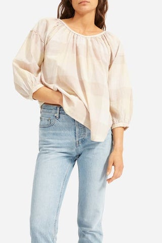 Everlane The Ruched Air Blouse