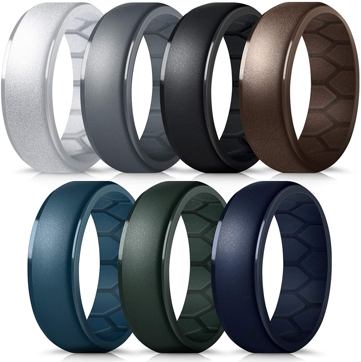 Forthee Silicone Wedding Ring for Men