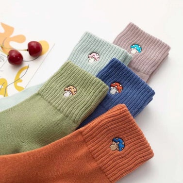 G Socks Official Mushroom Embroidery Socks