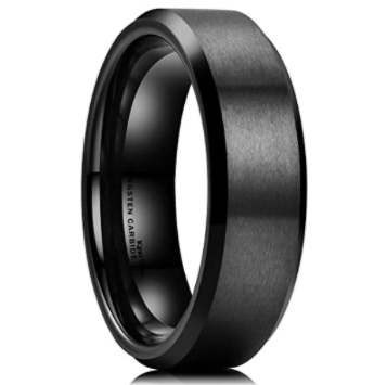 King Will Basic Men Wedding Black Tungsten Ring