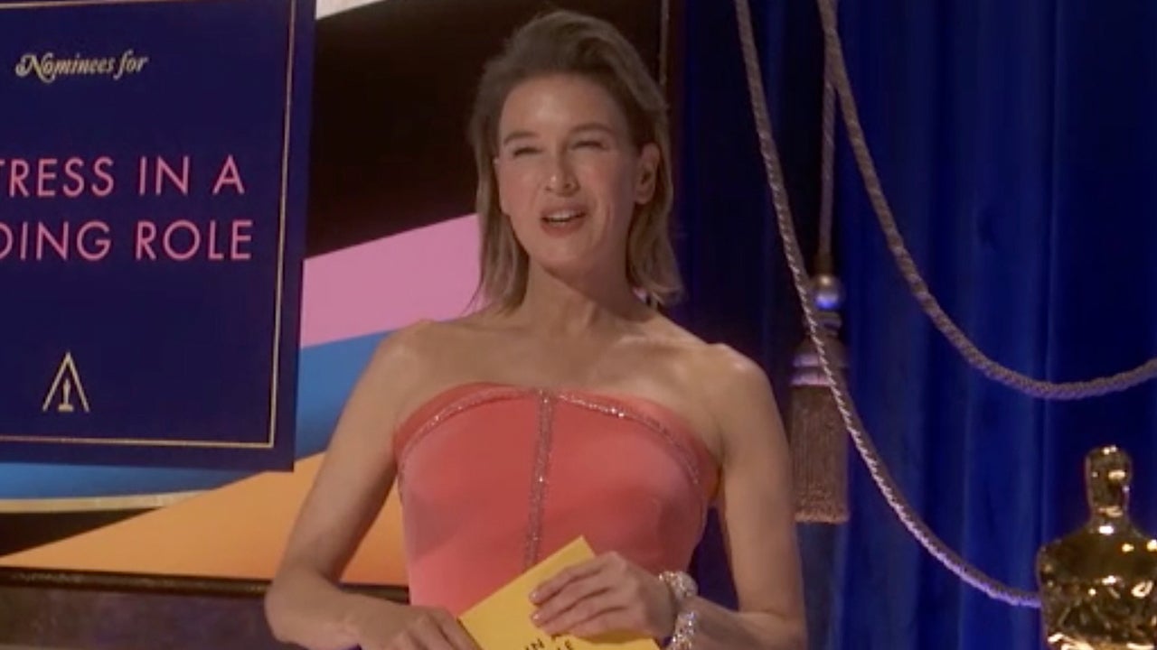 Renee Zellweger Is Pretty In Pink At 21 Oscars Entertainment Tonight