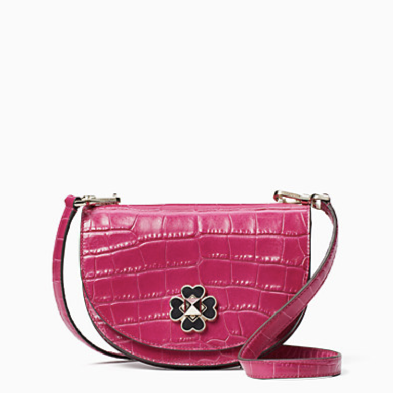 Kate Spade Kaci Croco Flap Crossbody