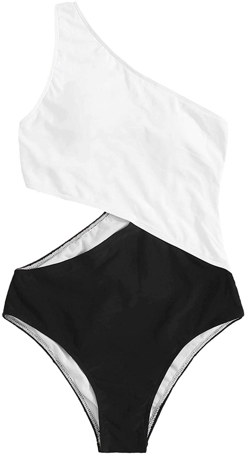 SweatyRocks One Shoulder Cutout Monokini