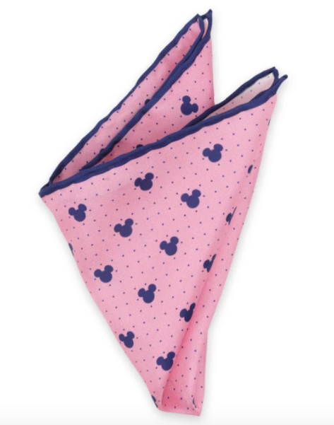 Mickey Mouse Icon Silk Pocket Square for Adults