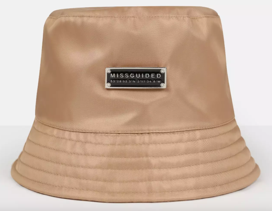 Missguided Brown Missguided Nylon Bucket Hat