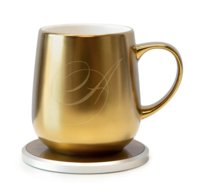 OHOM Ui Monogram Golden Mug & Warmer Set