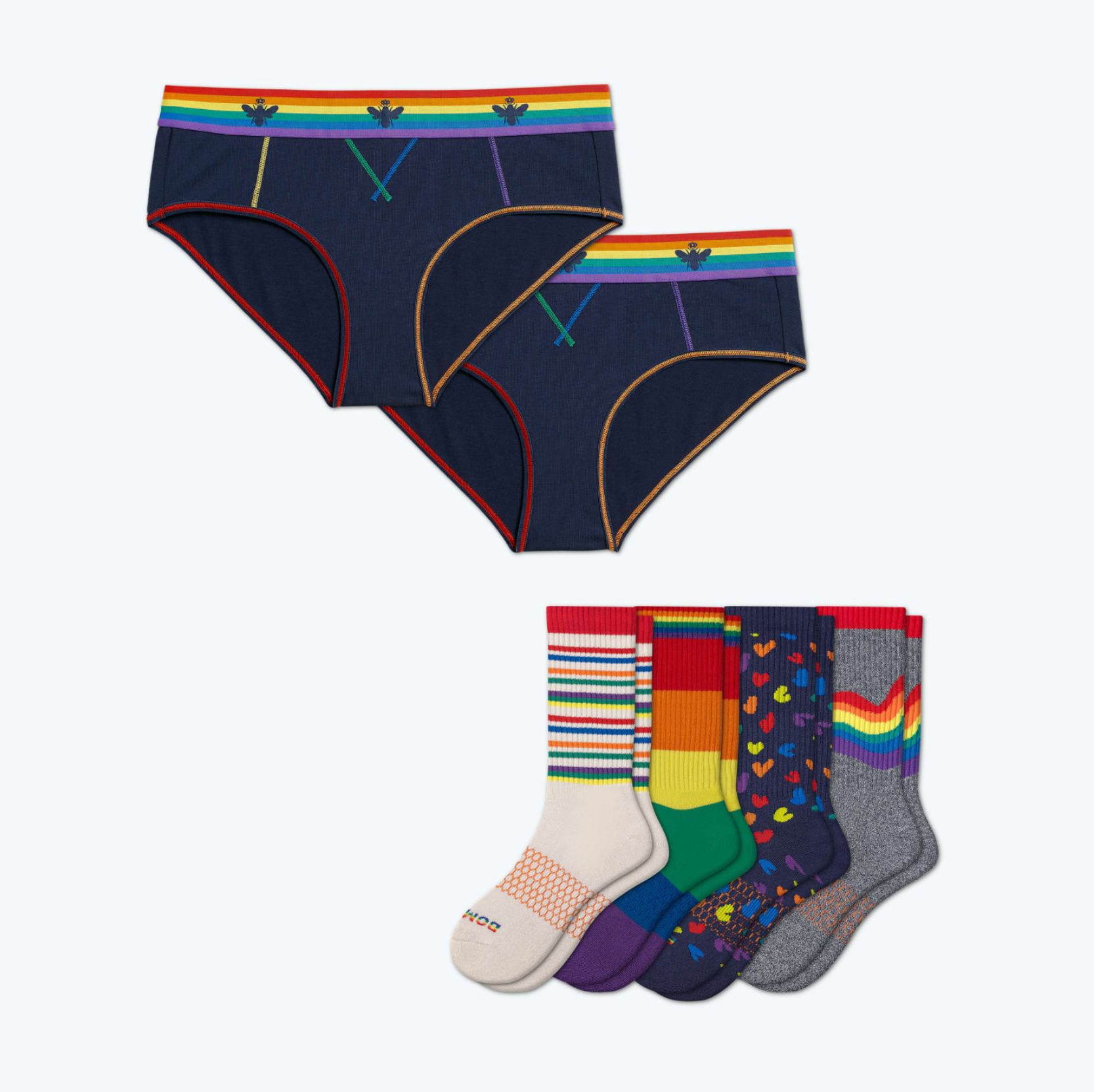 Bombas Pride Hipster & Calf Sock 6-Pack
