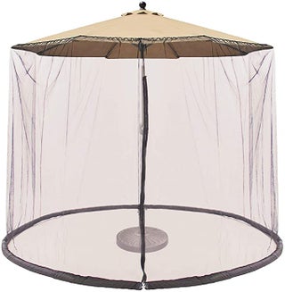CoastShade Patio Umbrella Outdoor Screen Mesh Mosquito Net Canopy