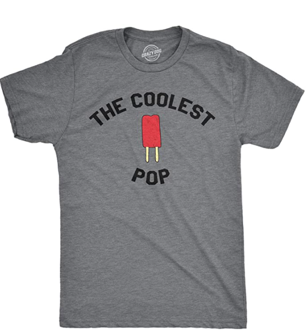 Coolest Pop Father's Day Novelty Graphic T-Shirt