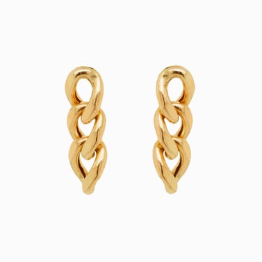 Cable Chain Linear Earrings
