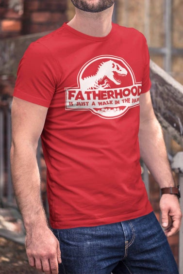 Fatherhood Walk in the Park Dinosaur Shirt