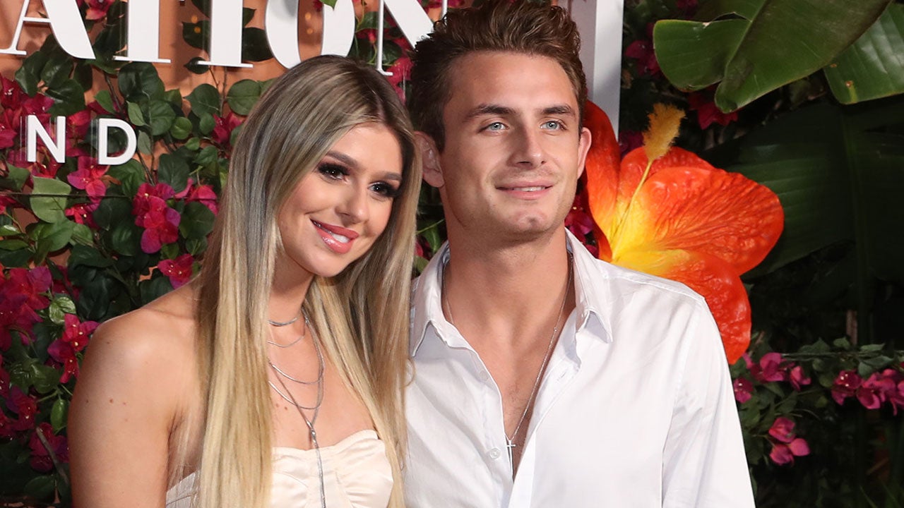 raquel leviss engagement party dress Raquel Leviss wore the most incredible green corset dress to her engagement  party.  Head to the link in bio to check out her stunning look! #PumpRules