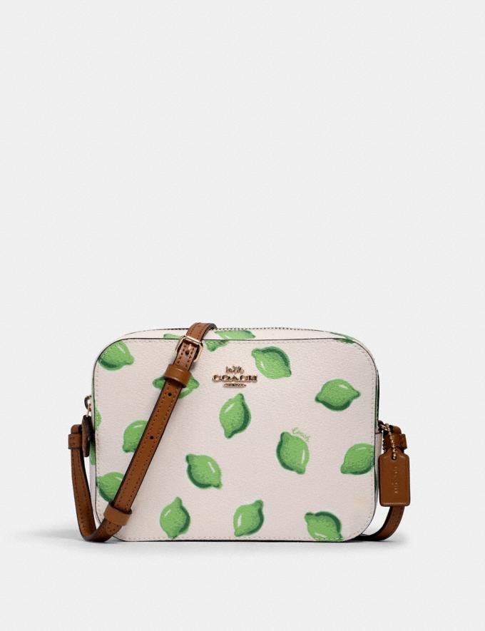 Coach Mini Camera Bag With Lime Print