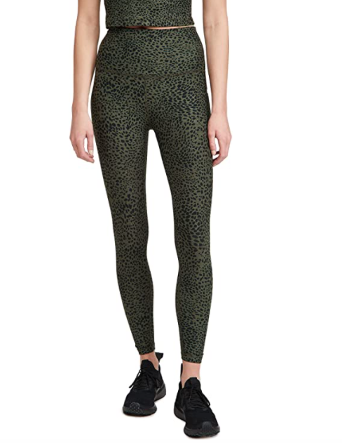 Beyond Yoga Black Leopard Leggings