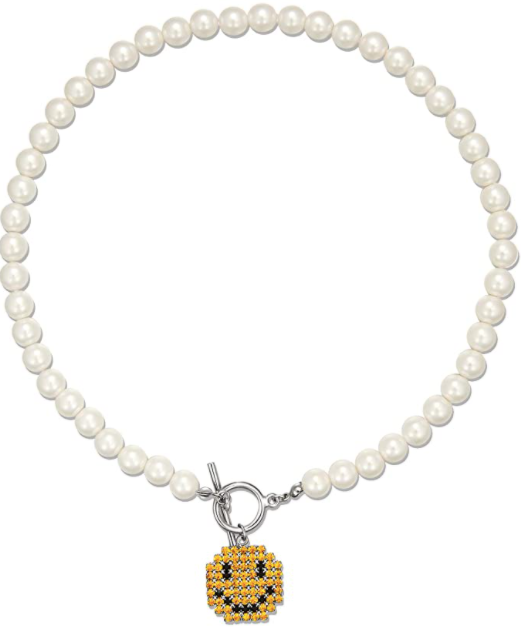 LecAit Pearl Pendant Necklace