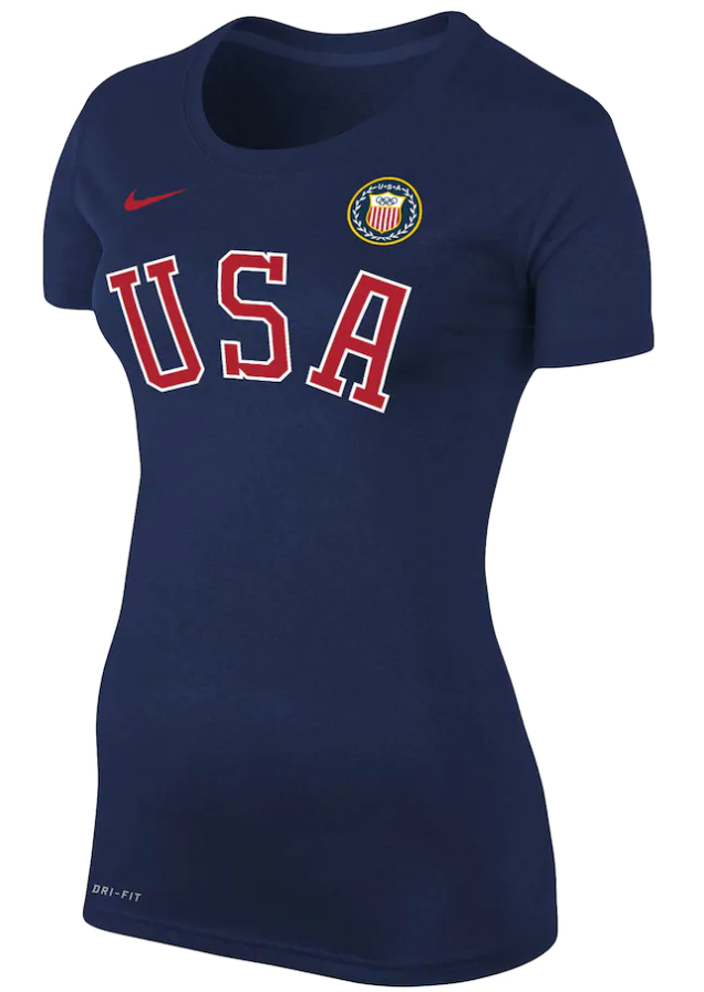 Team USA Nike Women's Legend Performance T-Shirt – Navy