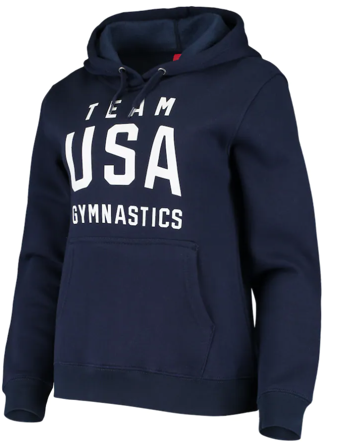 Team USA Women's Gymnastics Bold Training Pullover Hoodie - Navy.png 