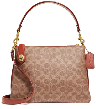 Coach Outlet Canteen Crossbody In Blocked Signature Canvas in Brown