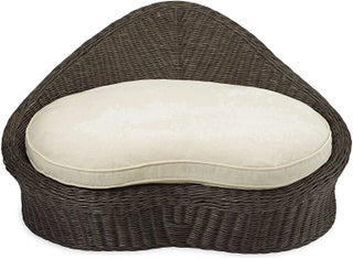Gaiam Rattan Meditation Chair with Thick Natural Cotton Meditation Cushion Pillow