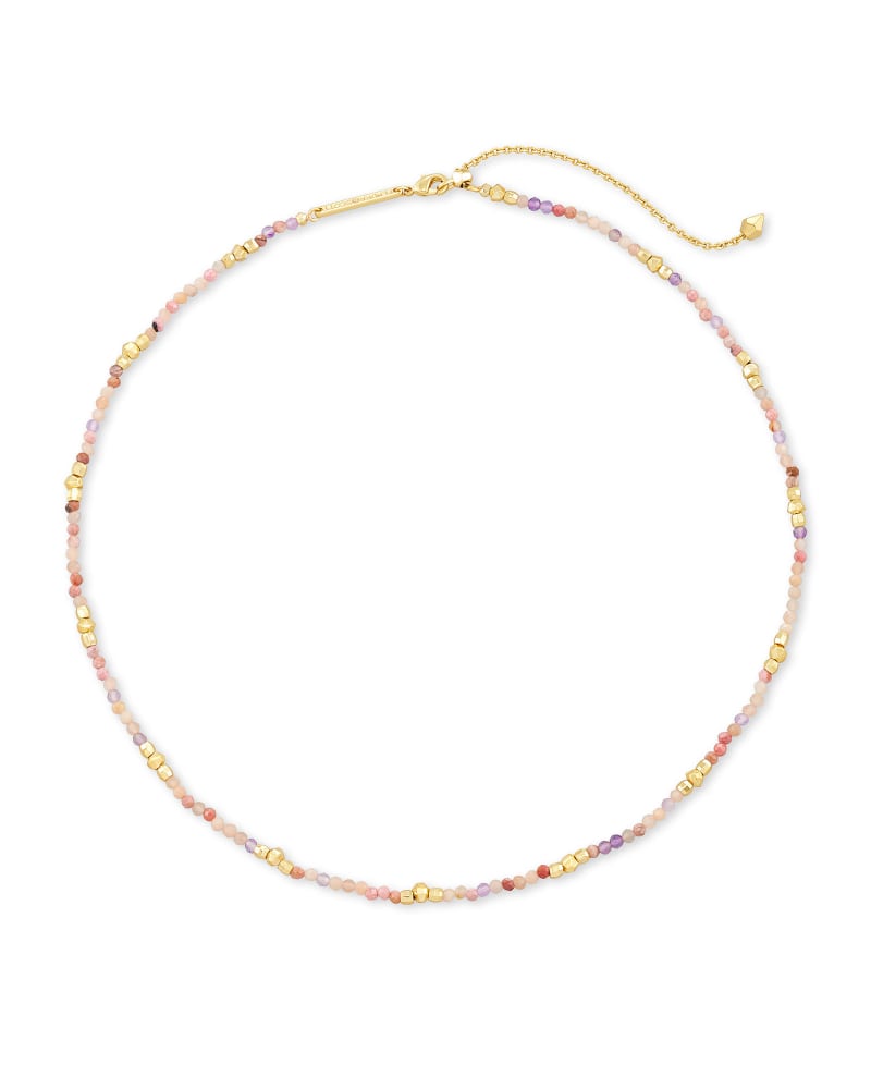 Kendra Scott Scarlet Gold Choker Necklace In Pastel Mix