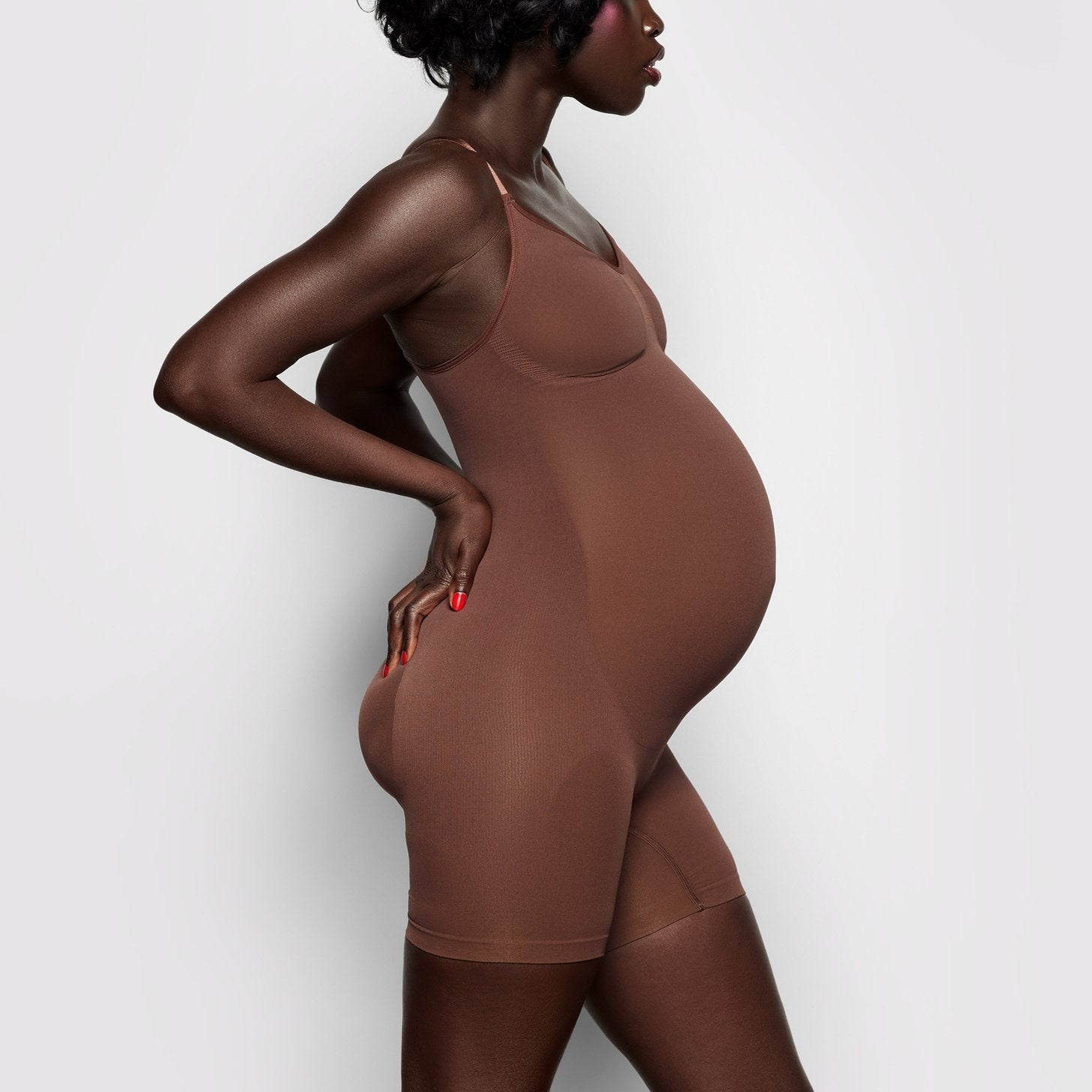 SKIMS Maternity Sculpting Bodysuit Mid Thigh