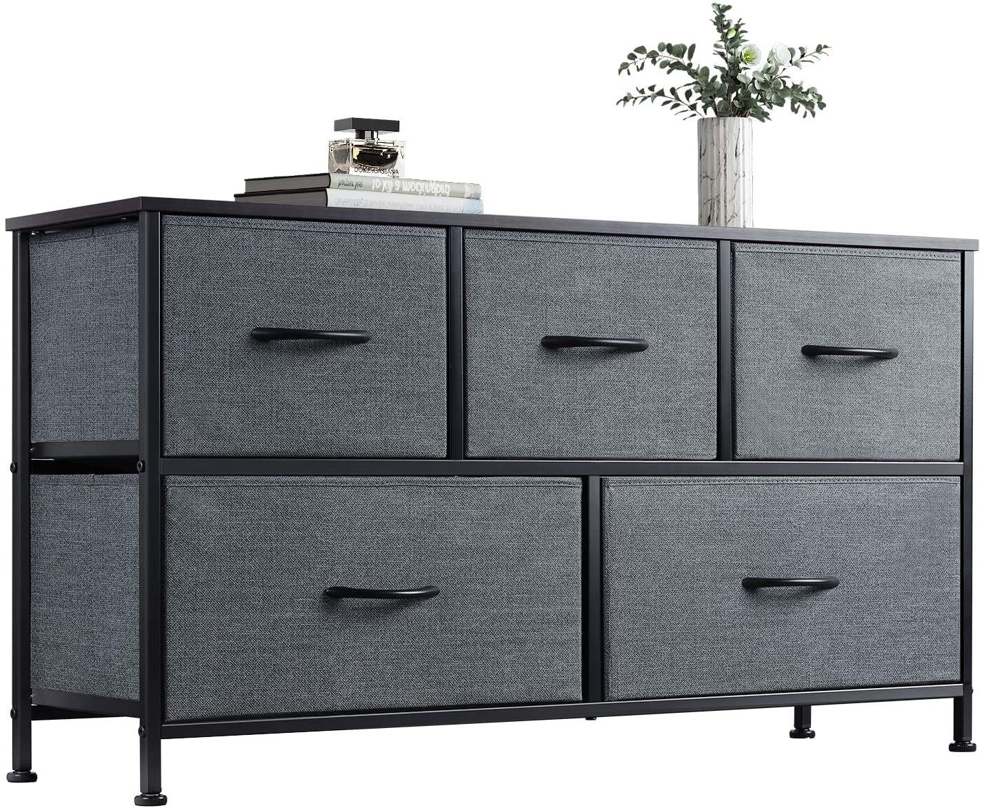 WLIVE Dresser with 5 Drawers