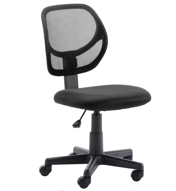 Amazon Basics Low-Back Upholstered Mesh Desk Chair