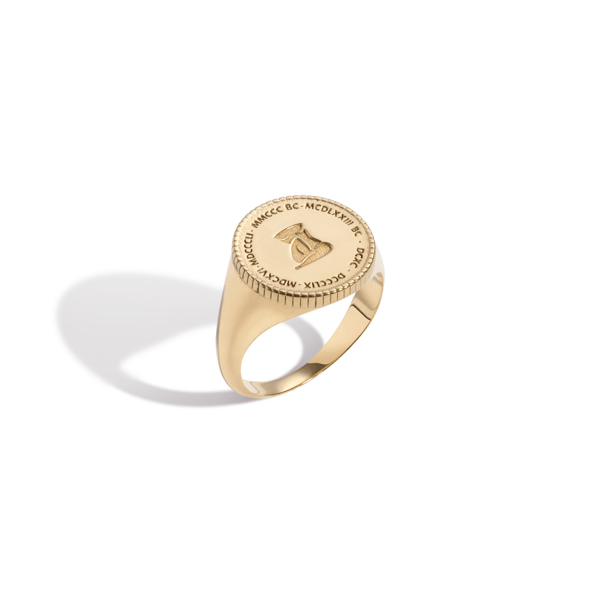 Aurate Femme Gold Signet Ring