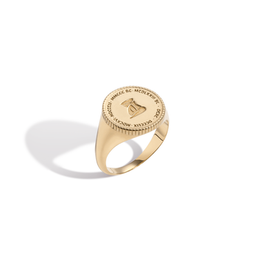 Aurate Femme Gold Signet Ring