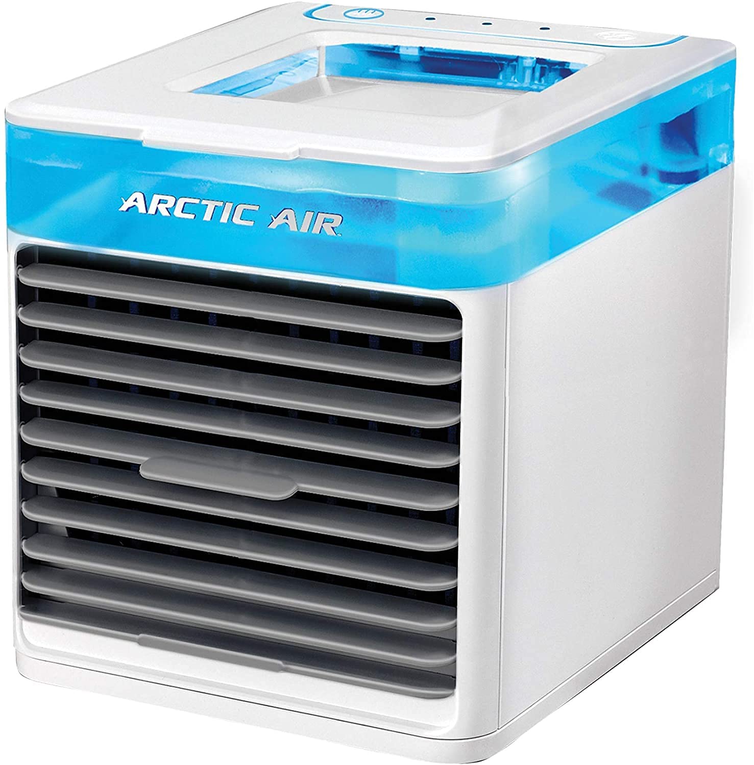 Ontel Arctic Air Pure Chill Evaporative Ultra Portable Personal Air Cooler with 4-Speed Air Vent